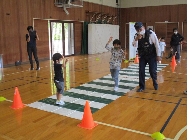 交通安全教室の様子